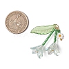 Glass Seed Beaded Pendants PALLOY-MZ01240-3
