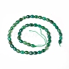 Natural Green Onyx Agate Beads Strands G-I271-E01-6x8mm-2