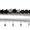 Natural Black Onyx(Dyed & Heated) Beads Strands G-G085-B44-02-4