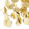 Brass Stud Earring Findings KK-N200-098-2
