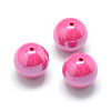 Pearlized Style Acrylic Beads MACR-S826-12mm-H-1