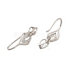 925 Sterling Silver Clear Cubic Zirconia Ice Pick Pinch Bails STER-R011-06P-2
