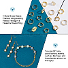 HOBBIESAY 60Pcs 4 Style Brass Beads Frames KK-HY0001-37-4