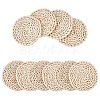 Handmade Corn Straw Woven Placemats AJEW-WH0016-79-1