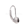 Anti-Tarnish Rhodium Plated 925 Sterling Silver Leverback Earring Findings STER-I017-084I-P-3