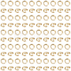 Brass Twister Clasps KK-BBC0025-17B-G-1