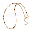 2.5MM Round Nylon Cotton Cord Necklace Making NJEW-C106-01G-2