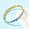 304 Stainless Steel Enamel Hinged Bangles BJEW-D408-43G-5