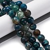 Natural Dragon Veins Agate(Dyed & Heated) Beads Strands G-K390-A01-01-1