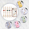 WADORN 5 Sets 5 Colors Retro Love Heart Jewelry Phone Case Chain Strap AJEW-WR0001-40-6