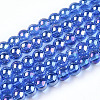 Electroplate Transparent Glass Beads Strands GLAA-T032-T4mm-AB04-1