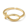 Brass Cuff Rings RJEW-L100-002G-1
