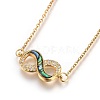304 Stainless Steel Pendant Necklaces X-NJEW-O108-02G-1