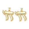 Brass Pendants KK-K408-67G-01-1