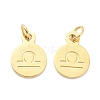 Golden Plated 304 Stainless Steel Charms STAS-C022-01I-G-2