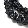 Synthetic Blue Goldstone Beads Strands G-G142-A10-01-4