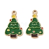 Christmas Alloy Enamel Pendants ENAM-I081-01KCG-02-1