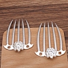 Alloy Hair Comb Findings OHAR-PW0001-416S-1
