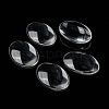Transparent Oval Glass Cabochons GGLA-R022-35x25-6