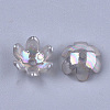 Transparent Acrylic Bead Caps X-TACR-T007-07F-2