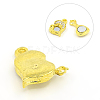 Brass Rhinestone Magnetic Clasps for Valentine's Day X-KK-H134-G-2
