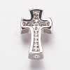 Brass Cubic Zirconia Beads LS-KK-P134-09P-2