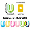 20Pcs UV Plating Opaque Acrylic European Beads OACR-TADJ0001-16U-3