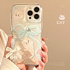 Cute Cartoon Cat TPU Plastic Mobile Phone Cover PW-WGF333E-01-3