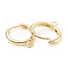 Brass Huggie Hoop Earring Finding KK-C024-17KCG-2