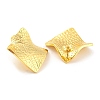Rack Plating Brass Twist Rhombus Stud Earrings EJEW-A028-35G-2