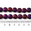 Electroplated Natural Lava Rock Beads Strands G-A256-F01-01A-4