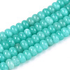 Dyed Natural White Jade Beads Strands X-G-T139-59A-10-4