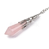 Natural Rose Quartz Pointed Dowsing Pendulum Big Pendants G-H285-06P-A22-3