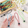 30Pcs 5 Colors Polyester Storage Bundling Elastic Rope AJEW-CN0006-36-3