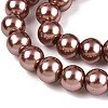 Baking Paint Pearlized Glass Pearl Round Bead Strands HY-Q003-10mm-92-3