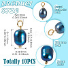 10Pcs Natural Cultured Freshwater Pearl Pendants HJEW-TAC0181-4