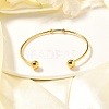 Fashion 304 Stainless Steel Cuff Bangles Torque Bangles X-BJEW-H473-01G-3