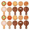 50Pcs 10 Style Resin Imitation Pizza FIND-CJ0004-34-1