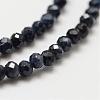 Natural Sapphire Bead Strands G-P270-2mm-23-4