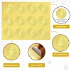 34 Sheets Self Adhesive Gold Foil Embossed Stickers DIY-WH0509-010-3