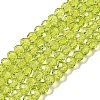Transparent Baking Paint Glass Beads Strands DGLA-A034-T4mm-D05-1