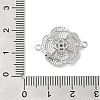 Brass Pave Glass Connector Charms KK-Z073-32P-03-3