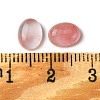Cherry Quartz Glass Cabochons G-A094-01B-56-3