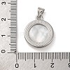 Natural White Shell Carved Moth Pendants KK-D537-04P-02-3