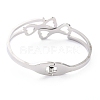 304 Stainless Steel Bangles BJEW-O184-20-3
