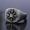 316 Stainless Steel with Cubic Zirconia Finger Rings for Men FS-WGEFB28-04-1