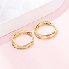 925 Sterling Silver Micro Pave Clear Cubic Zirconia Hoop Earrings EJEW-K317-04G-1