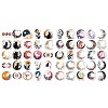 50Pcs PVC Self Adhesive Moon Cartoon Stickers X-STIC-B001-01-3