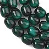 Imitation Tiger Eye Glass Beads Strands X-GLAA-H040-02C-3