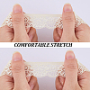 10 Yards Polyester Elastic Lace Trim OCOR-WH0086-04B-6